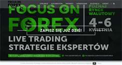 Desktop Screenshot of focusonforex.pl
